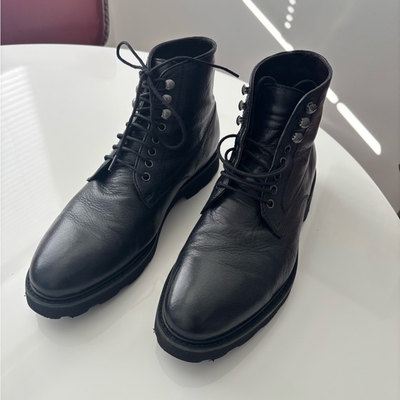 Gordon Rush Black Leather Men\'s Boots